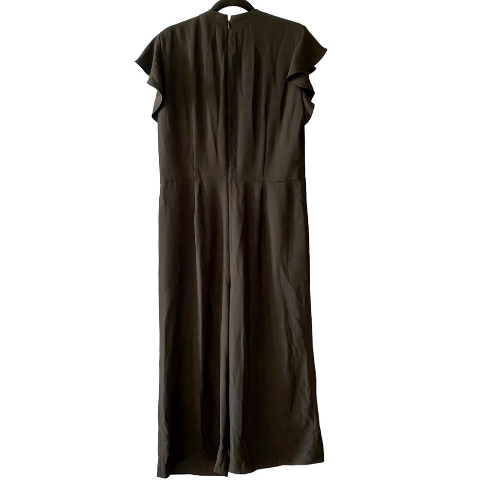 Gal Meets Glam Sybil Flutter Sleeve Black Jumpsuit size 16 - Picture 3 of 16
